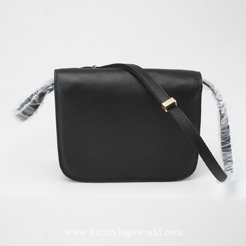 Celine Cow Leather Handbag 80077 Black