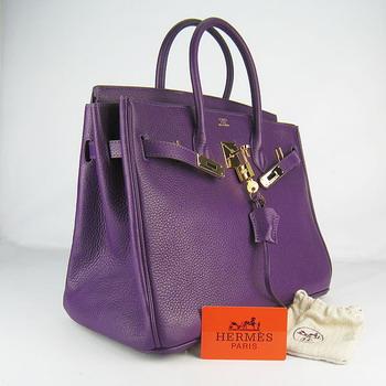 Hermes 35CM Purple (gold)