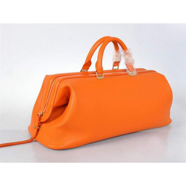 2012 New Celine Original Leather Tote Bag 348 Orange