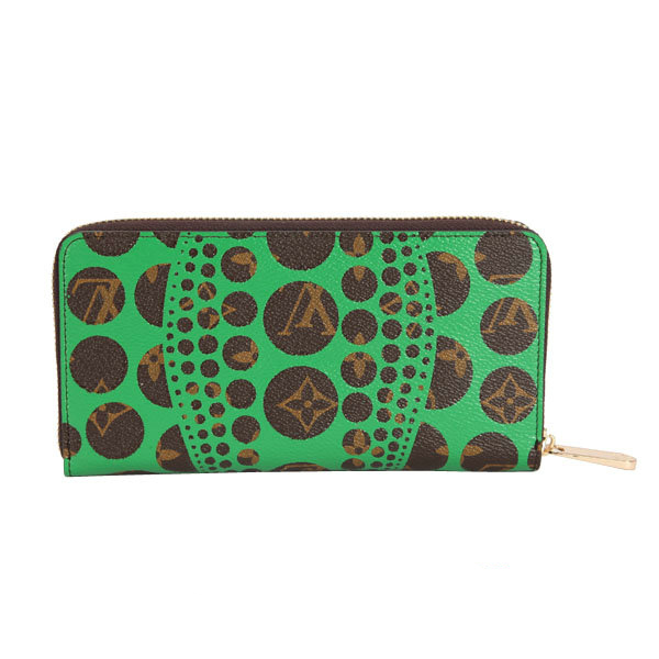 Louis Vuitton Yayoi Kusama Zippy Wallet M60451 Green