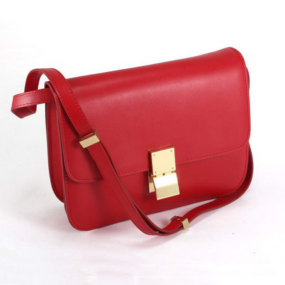 Celine Classic Medium in Box Lambskin Red