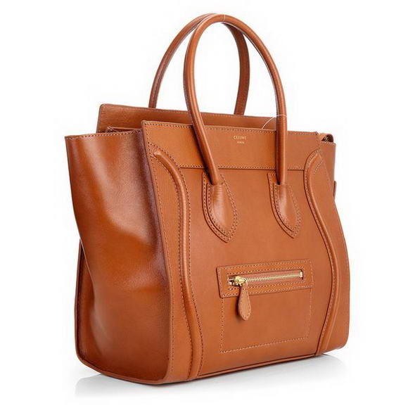 Celine Luggage Medium 1163984LBN in Original Leather Tan