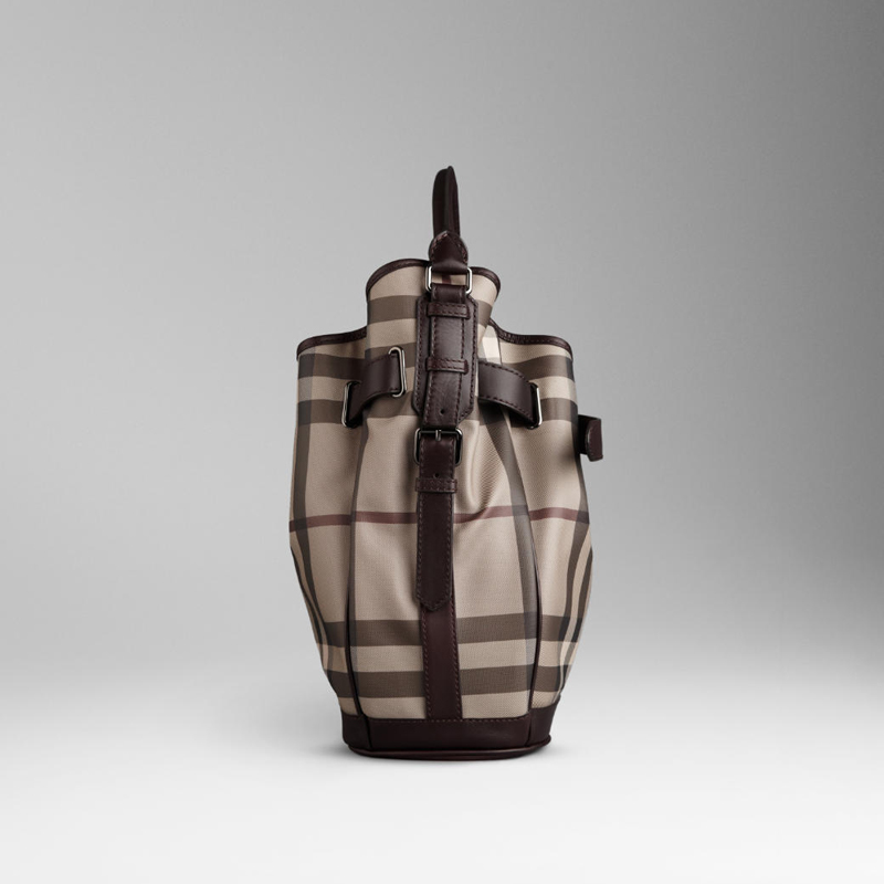 MEDIUM SMOKED CHECK HOBO BAG