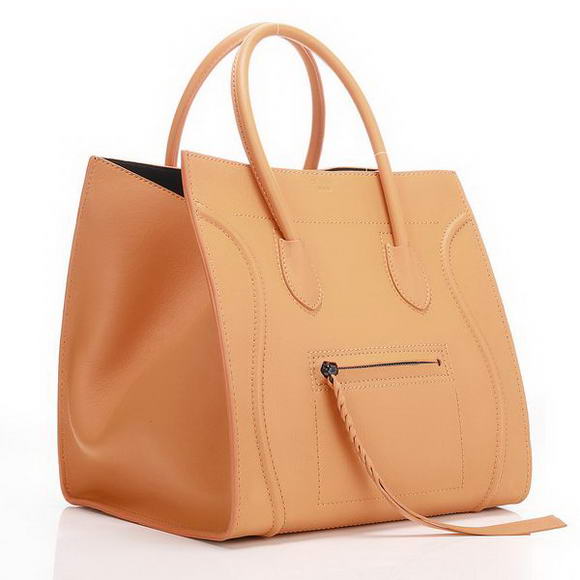 Celine Luggage Phantom Bags in Original Leather Orange