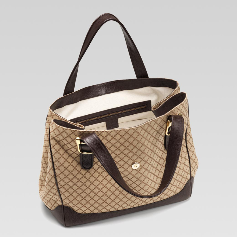 'gucci 1973' medium  tote with oval GG and buckle