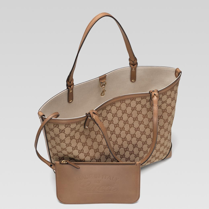 'gucci craft' medium tote with detachable pocket