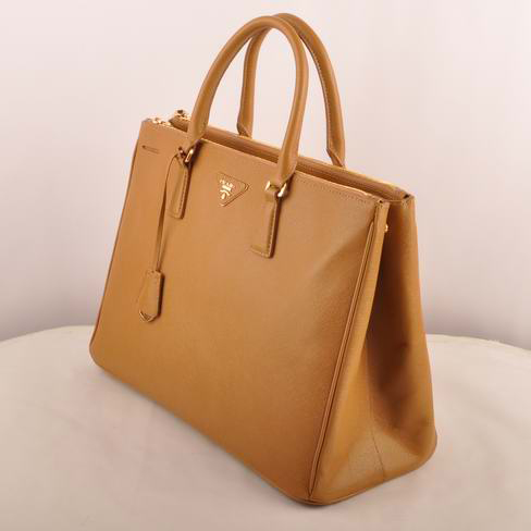 Prada Maxi Saffiano Leather Tote Bag Apricot