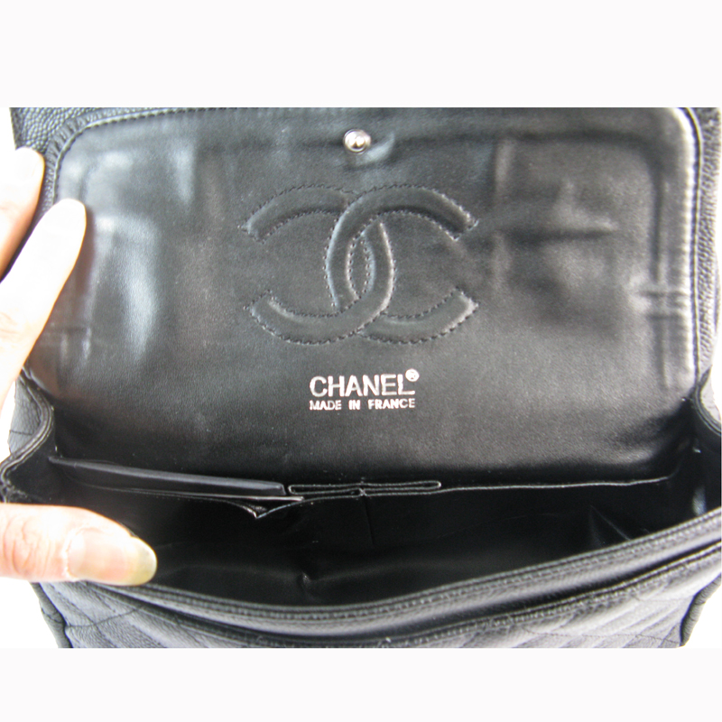 Chanel Black color with Silver chain