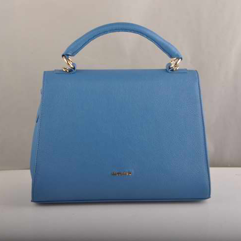 Miu Miu Tote Handbags Calf Leather 7430 Blue