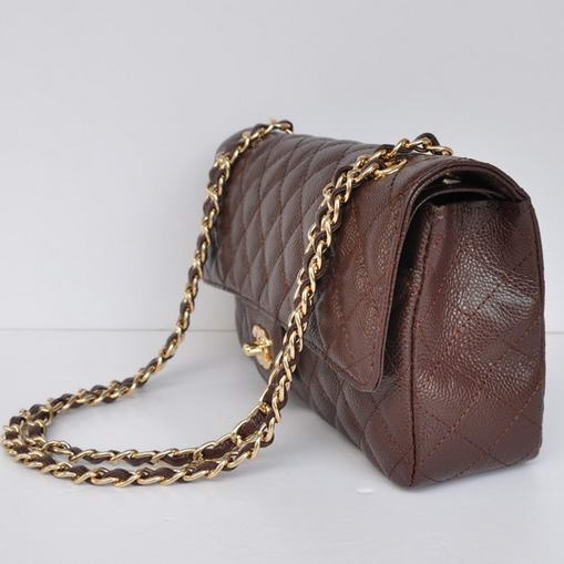 Chanel 2.55 Double Flap Bag Brown with Gold Hardware