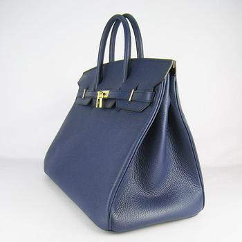 Hermes 40CM Dark Blue (gold)