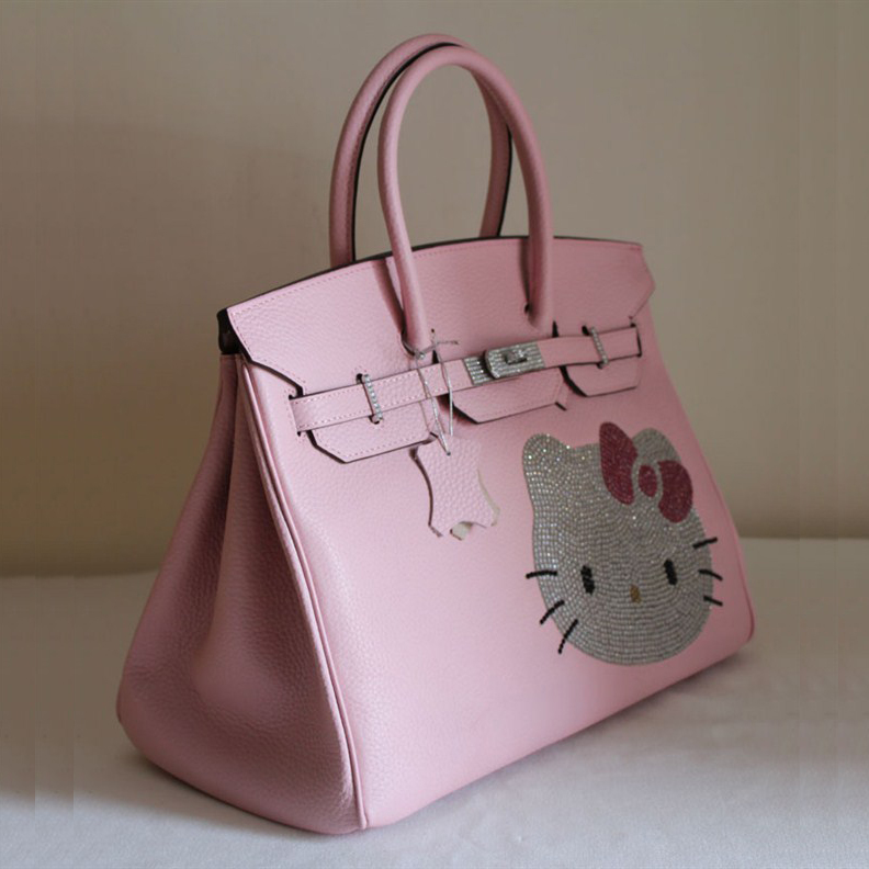 Hermes Birkin Hello Kitty 35CM Togo Leather Bag Pink