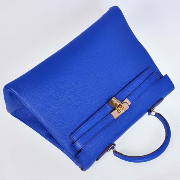 Hermes kelly 35CM clemence leather in Violet with Gold hardware