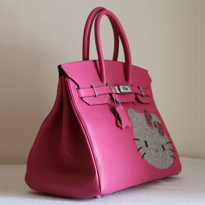 Hermes Birkin Hello Kitty 35CM Togo Leather Bag Peach HK0001