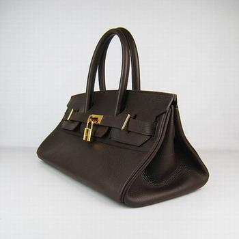 Hermes 42CM Dark Coffee(gold)