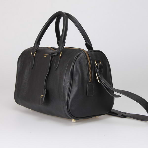 Celine Asymmetrical Original Leather Samll Bag 88035 Black