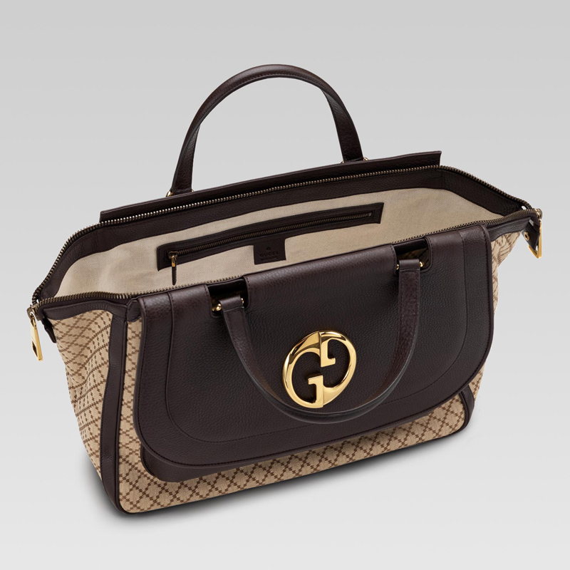 'gucci 1973' medium top handle bag with double G d