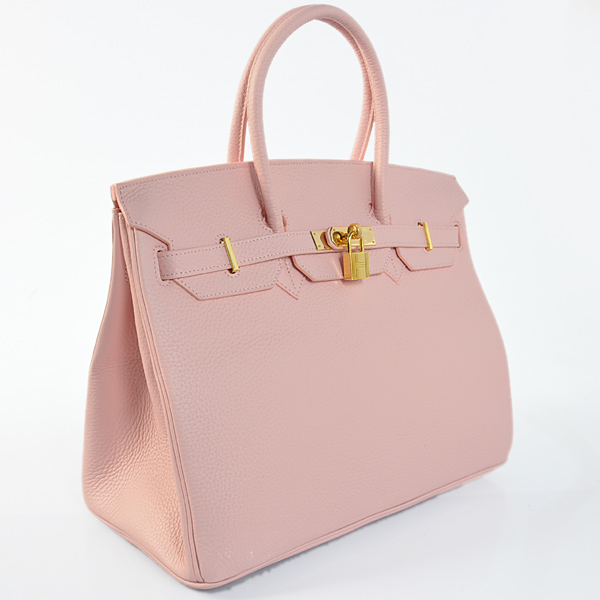 Hermes Birkin 35CM clemence leather in Pink with Gold hardware