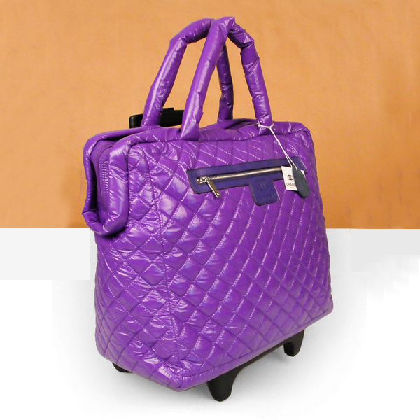 Chanel CoCo Cocoon Quilted Nylon Trolley A47205 Hyacinthine