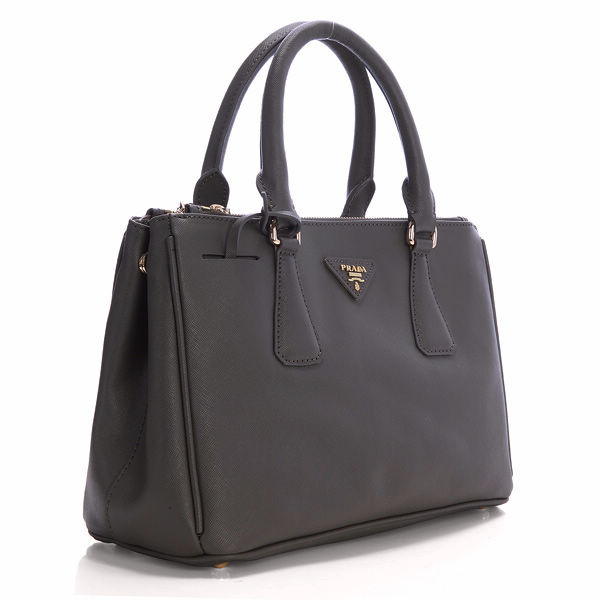 Hot Style Prada Classic Saffiano Leather Medium Tote Bag BN1801 Grey