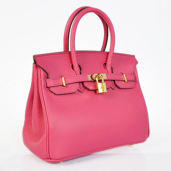 Hermes Birkin 25CM clemence leather in Peach with Gold hardware