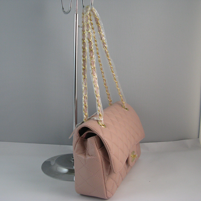 Chanel Pink color with Gold chain