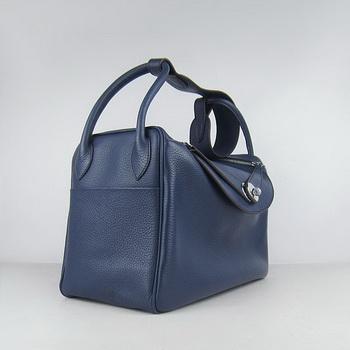 Hermes Lindy 34CM Dark Blue(silver)