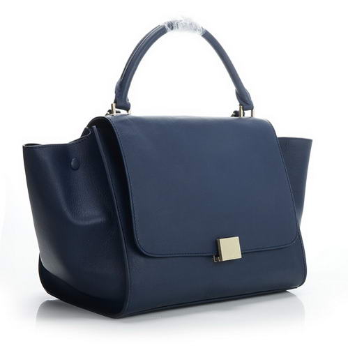 Celine Trapeze Bags Original Leather 3042 Royalblue