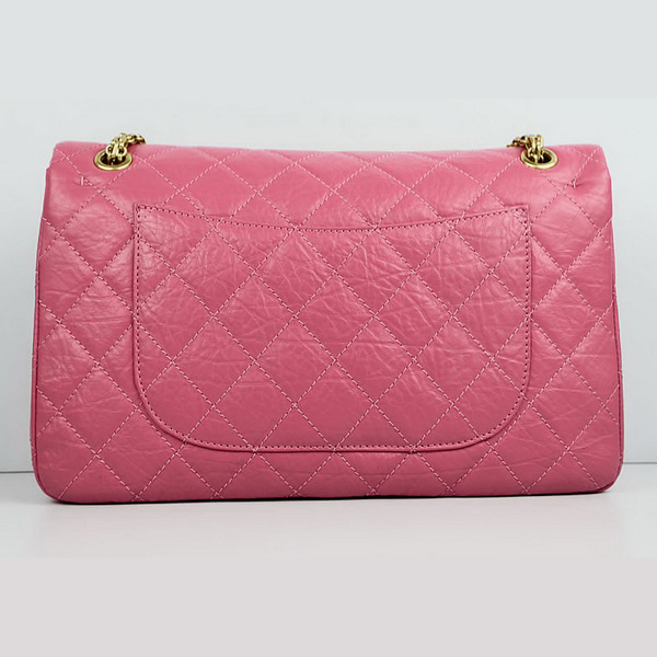 Chanel Flap Bag Quilted Pink Leather with Gold Chain 48102