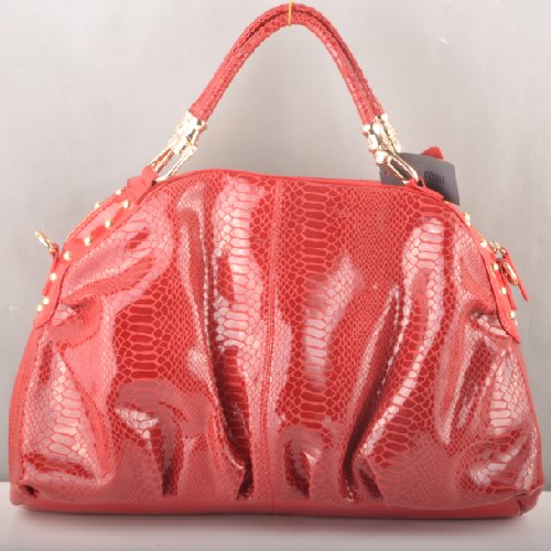 Miu Miu Snake Veins Tote Bags 90299 Red