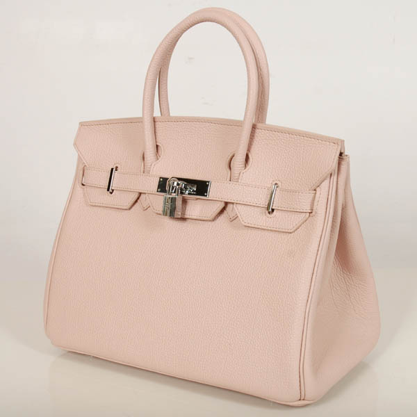 Hermes Birkin togo leather 30CM togo in Pink with Silver hardware