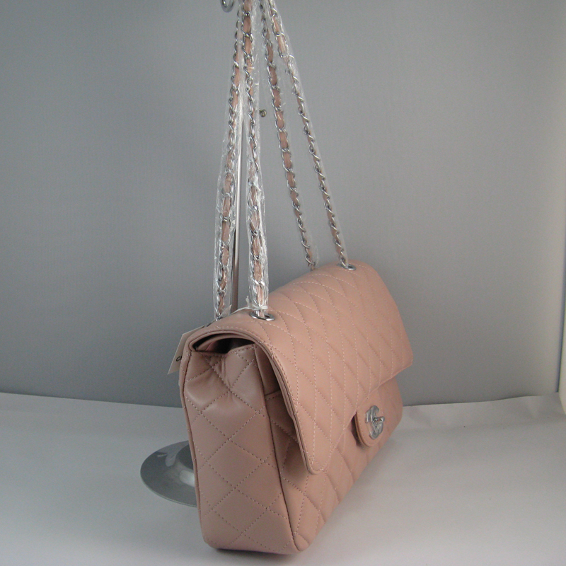 Chanel Pink color with Silver chain