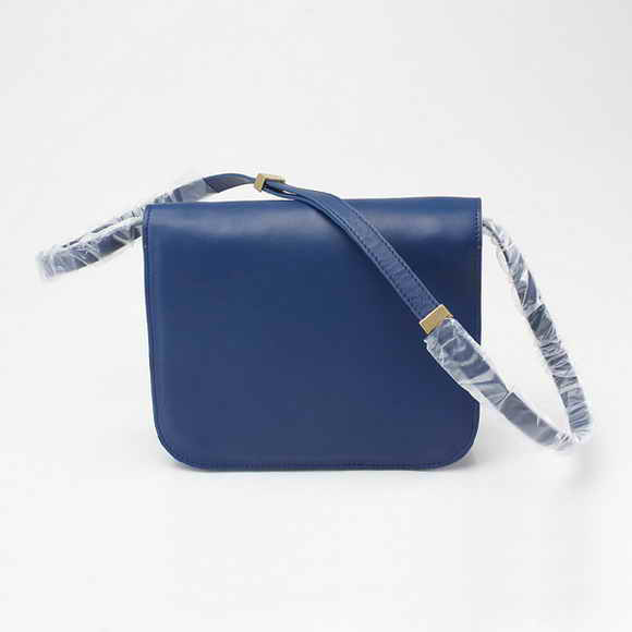 Celine Classic Box Large Flap Bag Blue