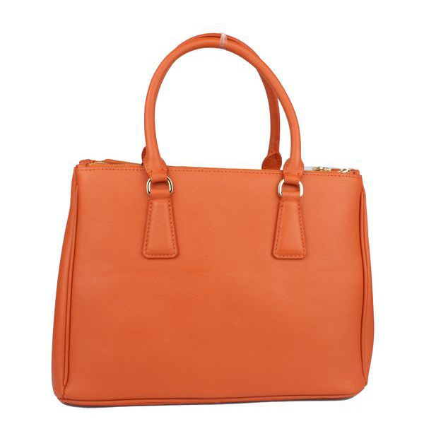 Prada Saffiano Calf Leather Tote Bag 103282 Orange