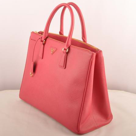 Prada Maxi Saffiano Leather Tote Bag Red