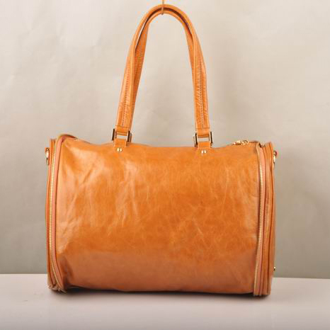 Miu Miu Tote Oil Leather Handbags 90339 Wheat