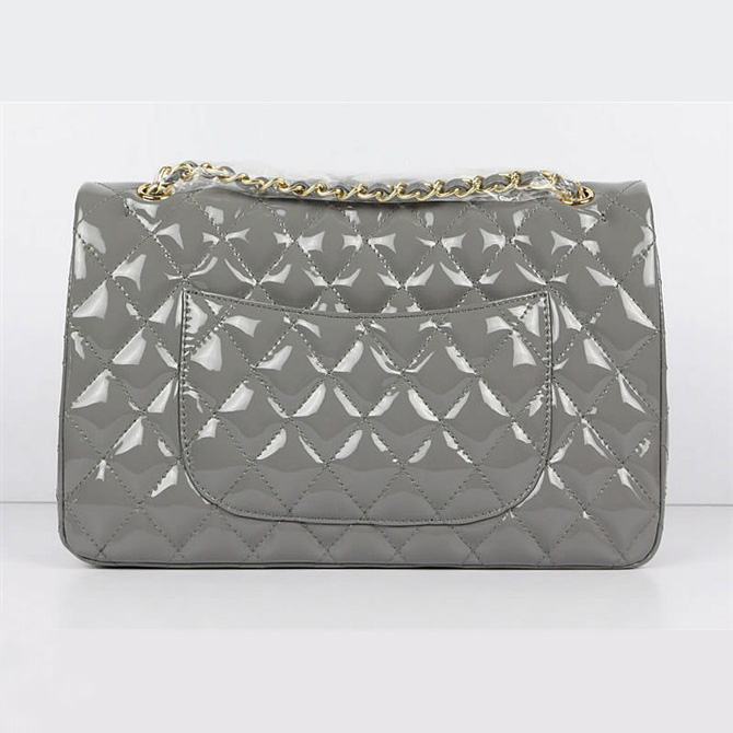 Chanel 1113 Classic Quilted Flap Bags Original cow leather gray