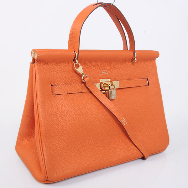 Hermes Spring Summer 2013 Shopping Bag H1046 in Orange with Gold hardware