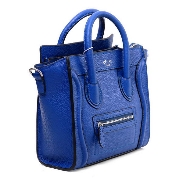 Celine Luggage Nano Bag Original Leather Blue