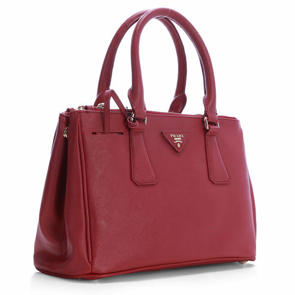 Newest 2012 Prada Classic Saffiano Leather Medium Tote Bag BN1801 Red