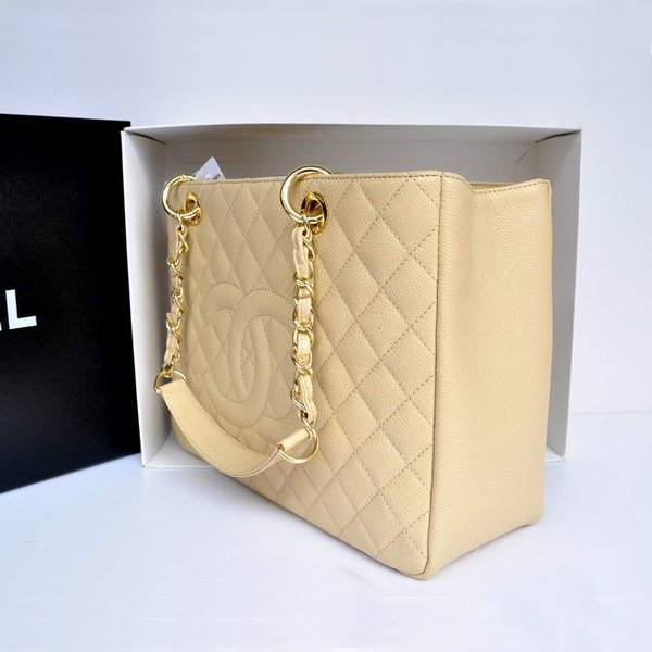 Chanel A50995 Original Caviar Leather Shoulder Bag Apricot