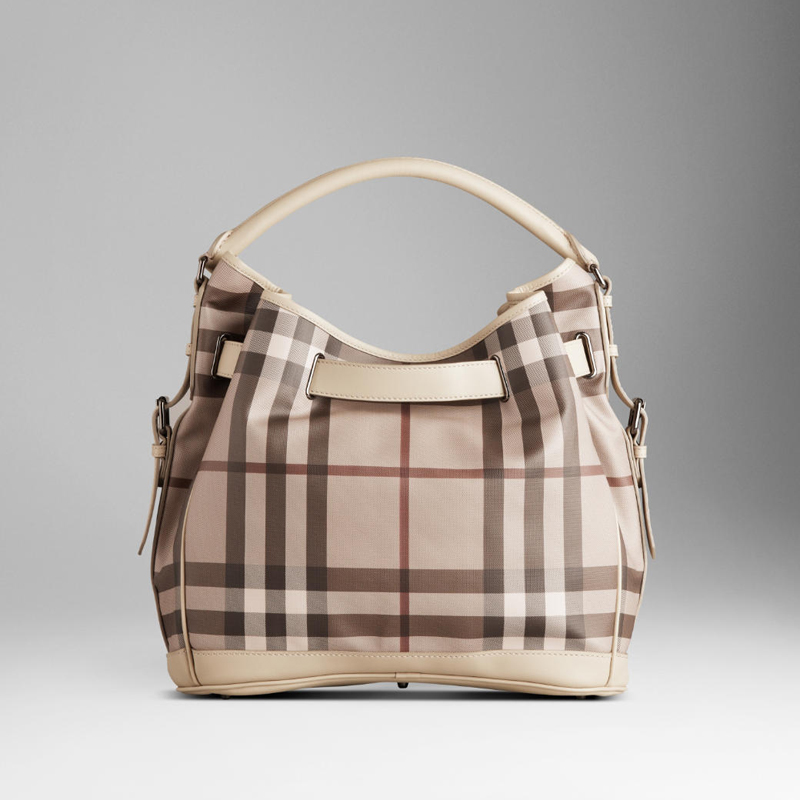 MEDIUM SMOKED CHECK HOBO BAG