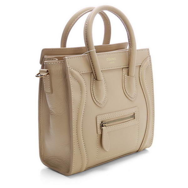 Celine Luggage Nano Boston Bag Original Leather Apricot