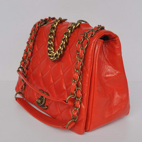 Chanel Quilted Calfskin Large Flap Bags A67130 Red