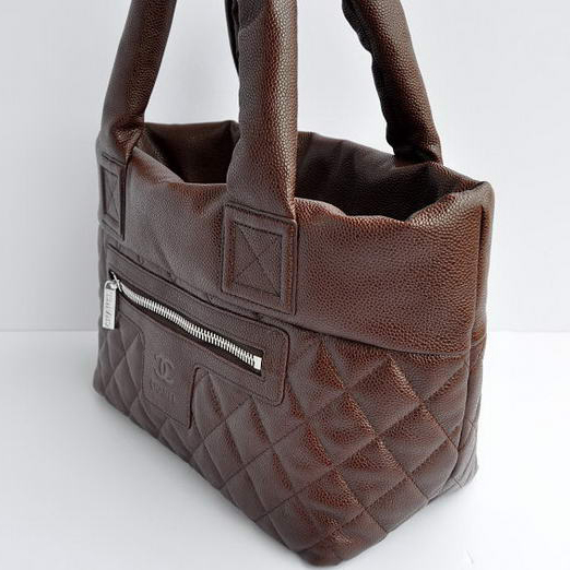 Chanel Coco Cocoon Tote Bag A48610 Brown