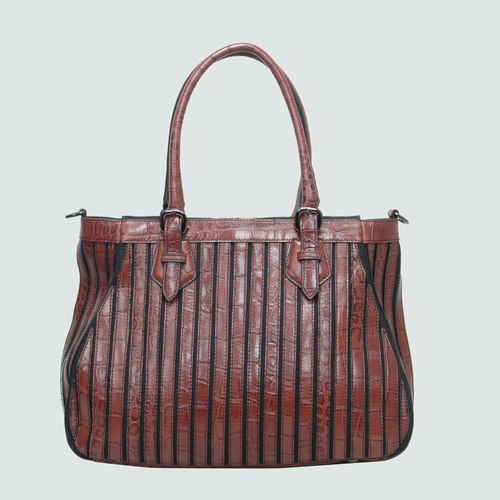 Miu Miu Tote Bags Croco Veins 903322 Coffee