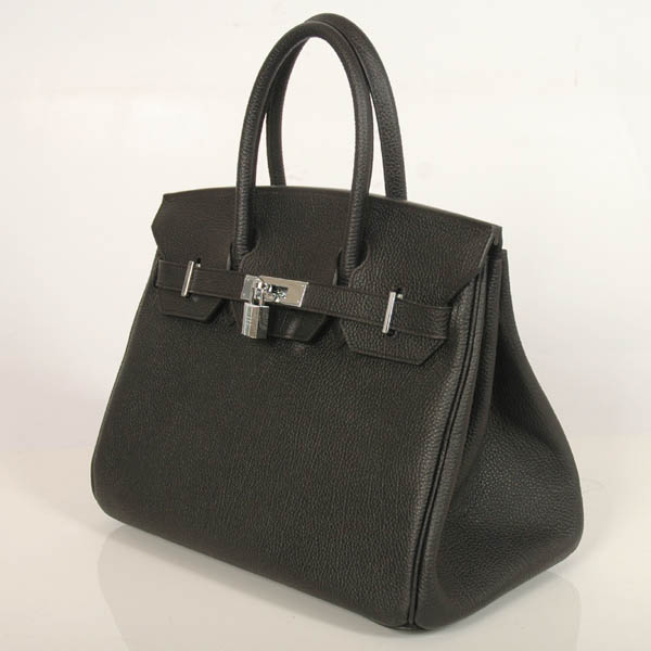 Hermes Birkin togo leather 30CM togo in Black with Silver hardware