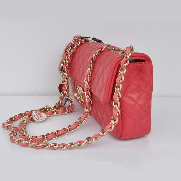 Chanel A48128 Heart Chain Flap Bag Rose