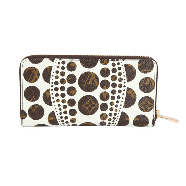 Louis Vuitton Yayoi Kusama Zippy Wallet M60447 White