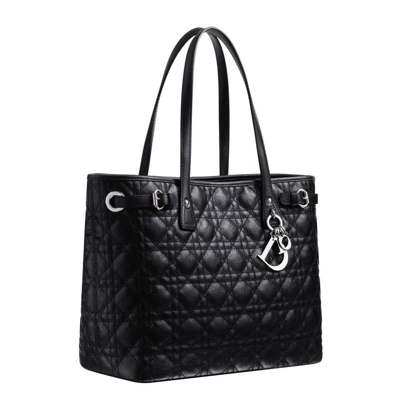 Panarea shopping bag in black canvas